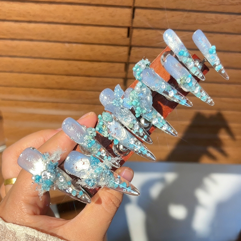 New spring and summer full zirconium dried flowers wearing armor cat's eye dried flowers butterfly atmosphere wearing armor