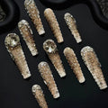 New niche heavy industry european and american medium long handmade high-end manicure wear nail polish
