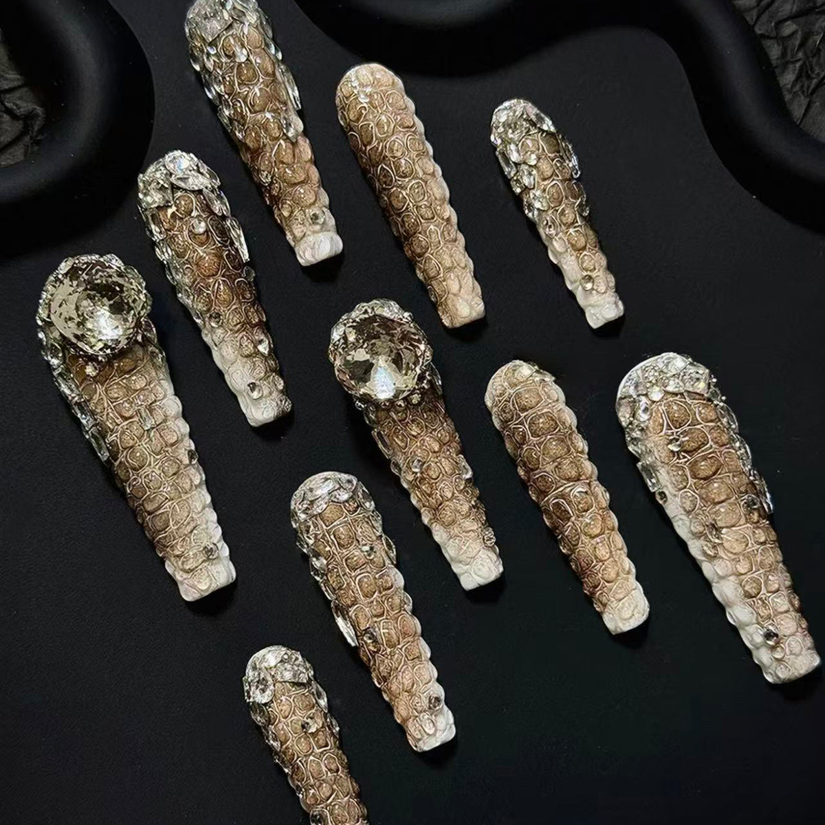 New niche heavy industry european and american medium long handmade high-end manicure wear nail polish