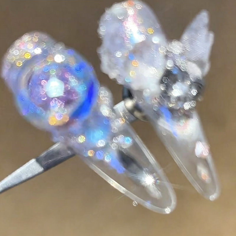 Hand-worn nail super beauty rotary diamond bridal nail bow whitening nail sticker can be reused