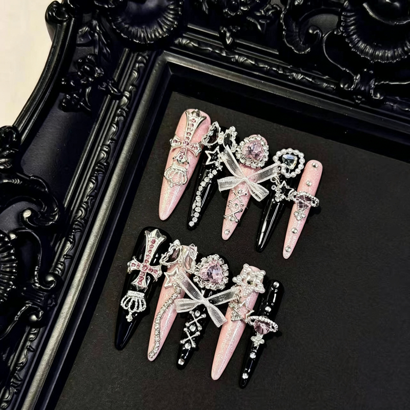 Spice Girl Bud Girl Nail Art Handmade Wear Nail Removable Patch