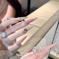 Nail patch wear long light luxury classy handmade nail patch wearable nail art