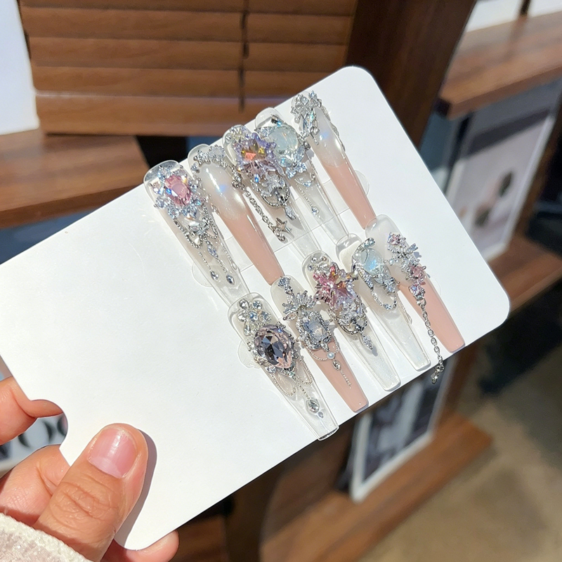 Light luxury flash diamond spring gentle pure desire wind jumping color wearing armor fairy qi white advanced sense wearing armor