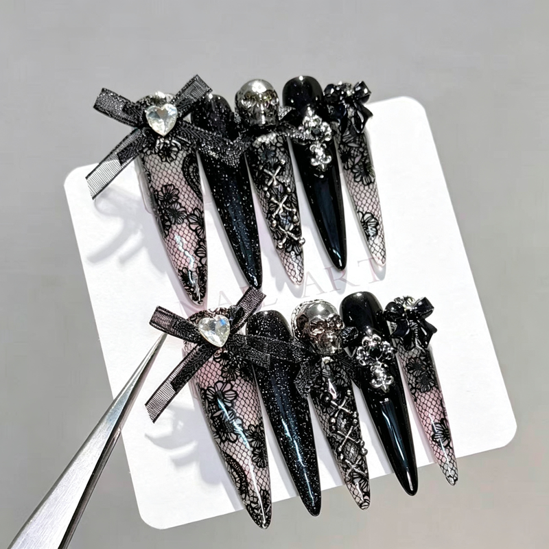 Lei Japanese Spice Girl Nail Art Pure Handmade Wear Nail Removable Patch