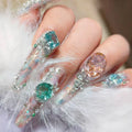 Heavy Industry Original Luxury Full Diamond Love Broken Diamond Flash Wearing Nail Art Patch Removable Nail Art