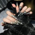 Halloween light luxury handmade cat eye wearable nails dark holy light mysterious atmosphere wearable manicure