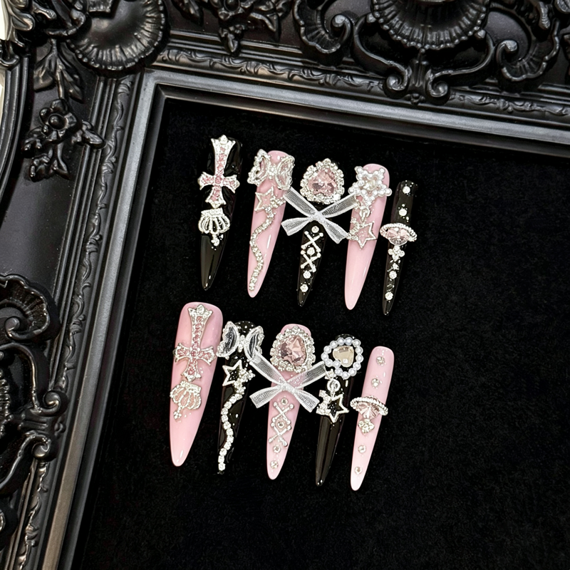 Spice Girl Bud Girl Nail Art Handmade Wear Nail Removable Patch