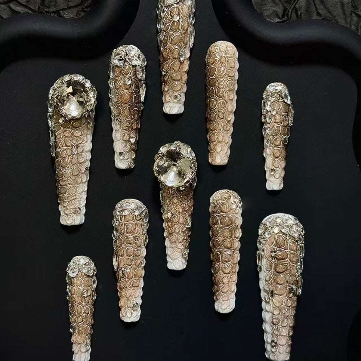 New niche heavy industry european and american medium long handmade high-end manicure wear nail polish