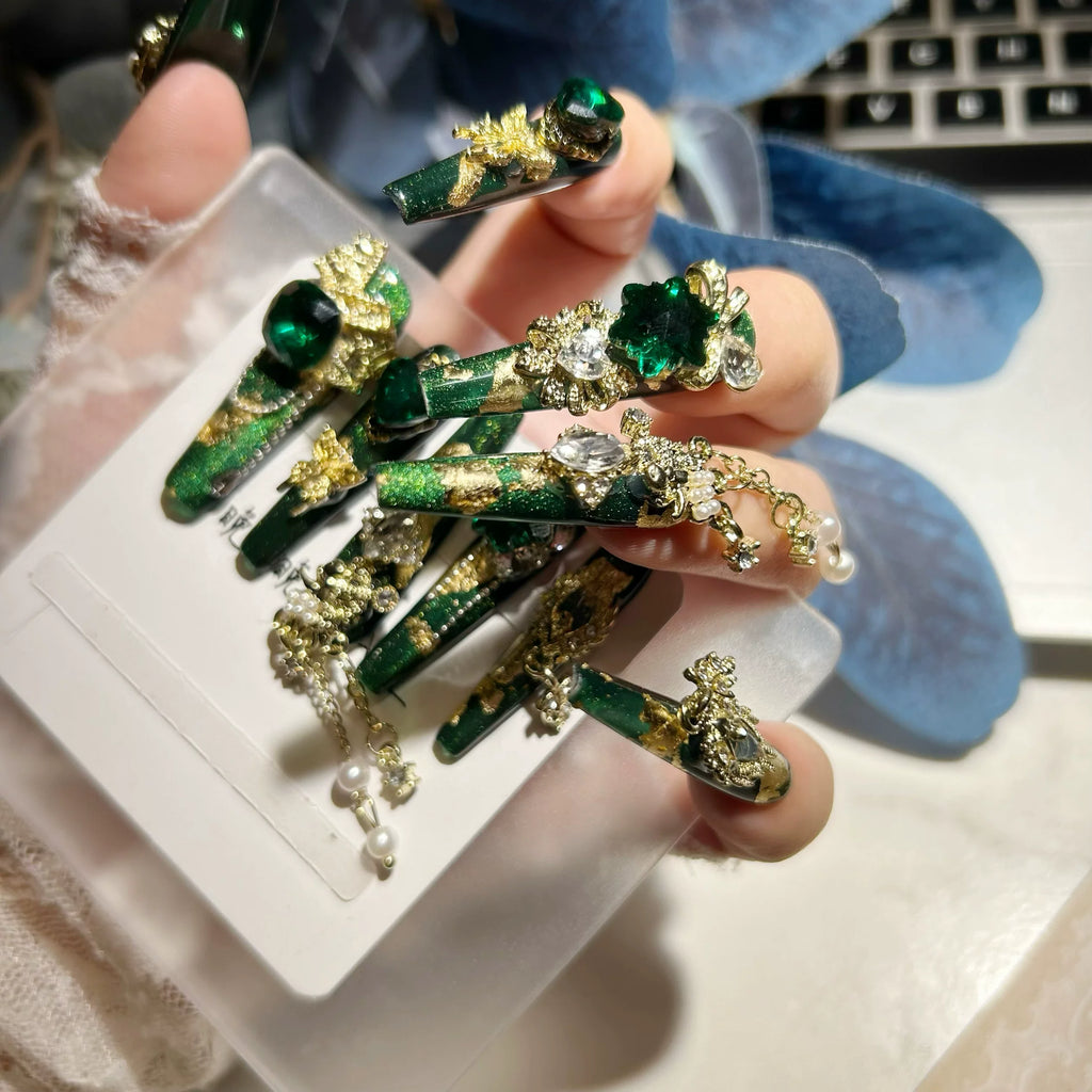 Original wearable heavy-duty gold foil paper base new lucky butterfly ins high-end nail art