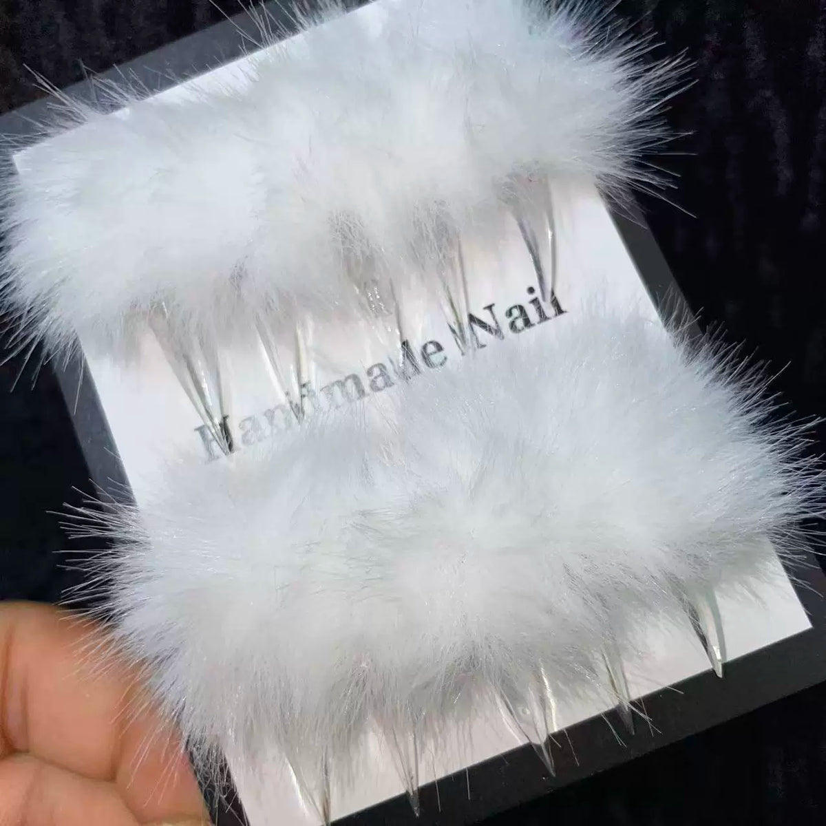 Popular white furry dragon claws, white cat claws, extra-long handmade armor, beast armor, dragon armor, wolf claws, autumn and winter style