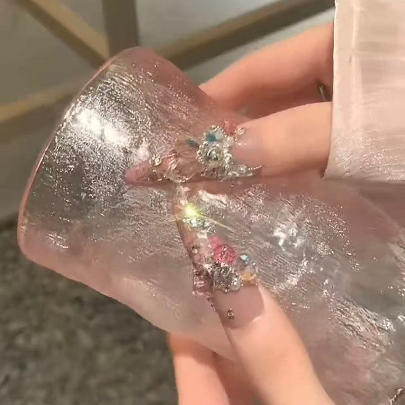 Super heavy industry wears long nail, new high-end light luxury nail patches are beautiful, hand-worn nail art