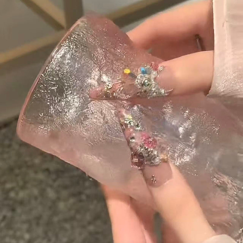 Super heavy industry wears long nail, new high-end light luxury nail patches are beautiful, hand-worn nail art