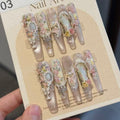 Palette pure handmade wearable nails classy sense manicure patch finished detachable handmade wearable manicure